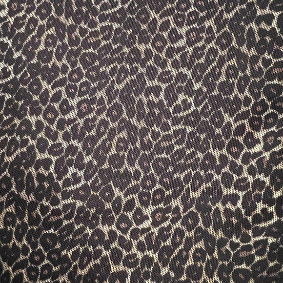 NWOT Rafaella animal print, long sleeve turtleneck Top SzM - Picture 5 of 9